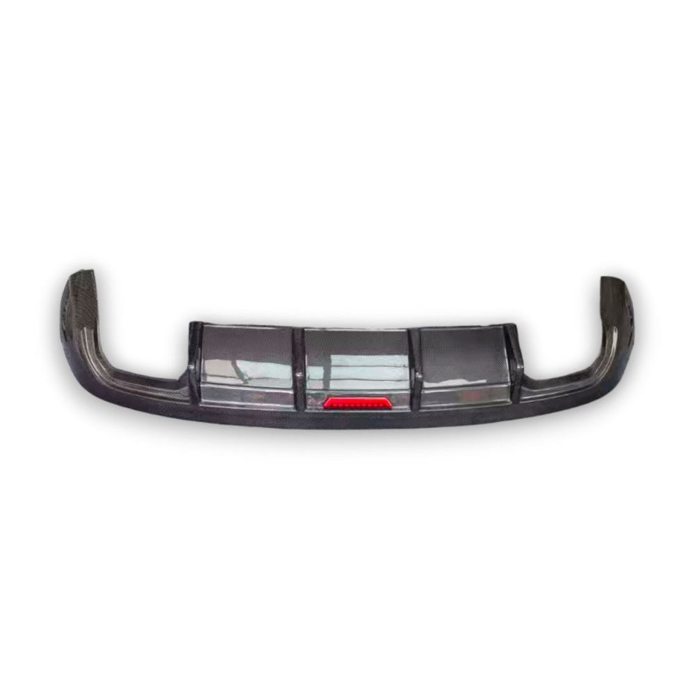 2021-2024 Audi Q5/SQ5 Carbon Fiber Rear Diffuser with LED Brake Light | B9.5 Q5/SQ5 Rear Diffusers
